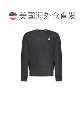 自营North Sails Cotton Men Men's Sweatshirt - black 美国奥莱