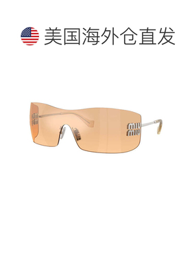 自营miu miuMUB53S 1BC80Y银色/橙色镜面银色渐变-银色 美国奥莱