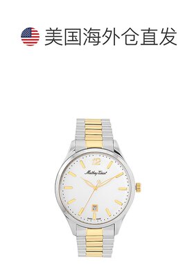 自营Mathey Tissot Men's White dial Watch - white 美国奥莱直
