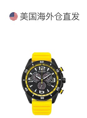 自营Citizen Men's Brycen Black Dial Watch - black 美国奥莱直