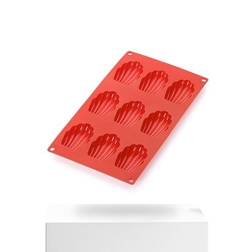 Lekue Silicone 9 Cavity Madeleine Baking Mold- red【美国奥-图3