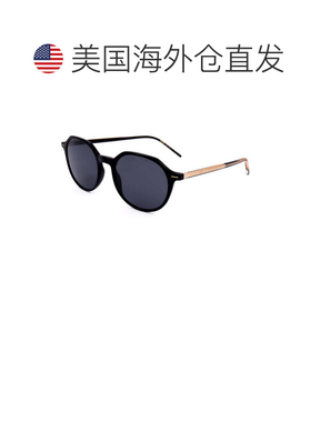 自营hugo bossBOSS 1584/S 07C5 IR黑色/灰色-黑色 美国奥莱直发