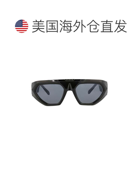 自营philipp pleinShield-Frame Nylon Sunglasses - black black