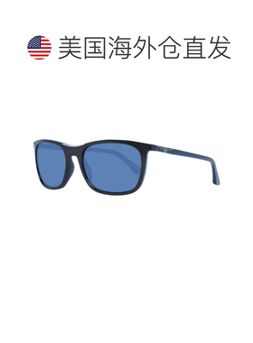 自营Longines Plastic Men's Sunglasses - black 美国奥莱直发