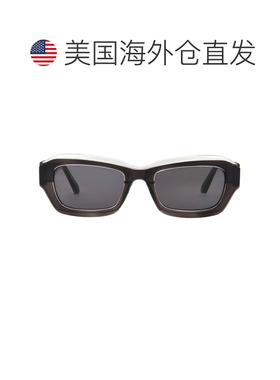 自营Calvin Klein Grey Square Unisex Sunglasses CKJ24608S 050