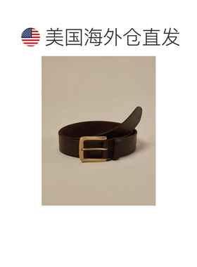 自营lucky brandLucky品牌穿孔皮带-绿色 美国奥莱直发