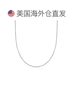 自营Ross-Simons 意大利 1 毫米 14 克拉白金十字链项链 - 16 英
