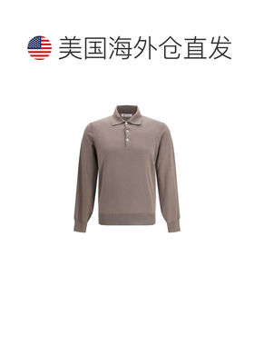 自营Brunello Cucinelli Cotton Men's Shirt - brown 美国奥莱直