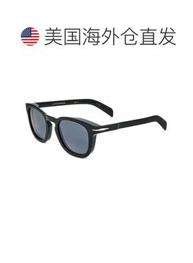 自营 david beckham大卫 贝克汉姆男式49毫米灰色太阳镜-黑色 美