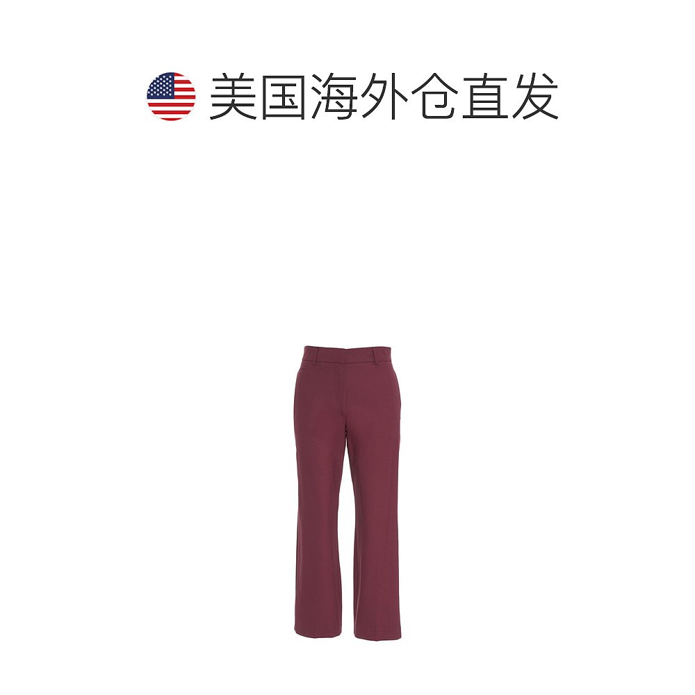 自营ottod'ame勃艮第定制Chinos，极简主义轮廓-勃艮第 美国奥莱 - 图1