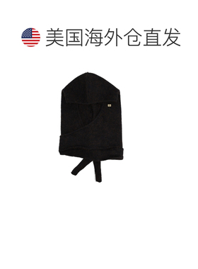 自营ganni折叠式帽檐羊毛马海毛混纺帽子-黑色 美国奥莱直发