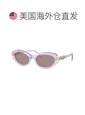 自营Swarovski  SK 6042 1079LA 53mm Womens Oval Sunglasses -