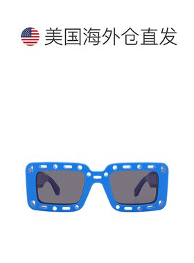 自营Off-White Atlantic Grey Rectangular Unisex Sunglasses OE