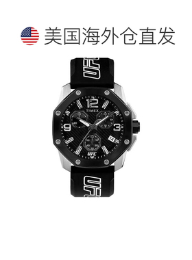 自营Timex Men's Icon Black Round 45mm - black 美国奥莱直发