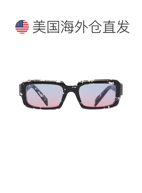自营Prada Blue to Magenta Gradient Rectangular Men's Sunglas