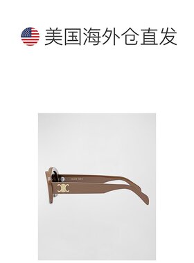 1h可退 【美国直邮】Celine|Triomphe 醋酸纤维椭圆形太阳镜