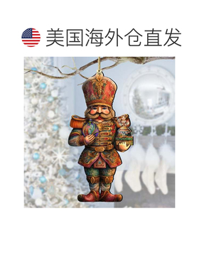 自营胡桃夹子与克拉拉木制装饰品，G. Debrekht 出品 - 多色 美国