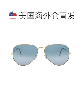 自营ray-banRay Ban飞行员渐变蓝色男女通用太阳镜RB3025 001/3m