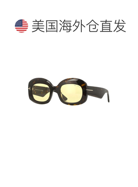 自营Tom Ford女士FT1219 53mm太阳镜-棕色 美国奥莱直发