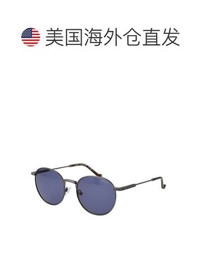 自营Hackett Metal Men's Sunglasses - Gray 太阳镜美国直发奥莱