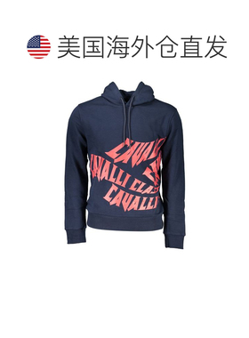 自营Cavalli Class Cotton Men's Men's Sweatshirt - blue 美国