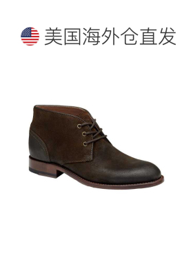 自营Men's Johnston & Murphy Dudley Chukka Brown Waxed Englis