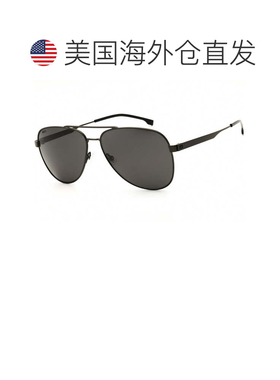 自营hugo bossBOSS 1641/S 0V81 M9深钌黑/深灰-深钌黑 美国奥莱