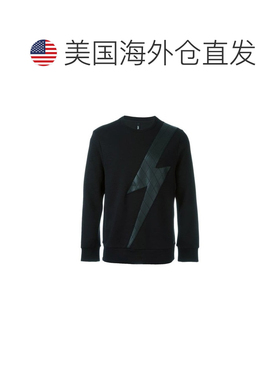 自营Neil Barrett Lyocell Men's Sweatshirt - black 美国奥莱直