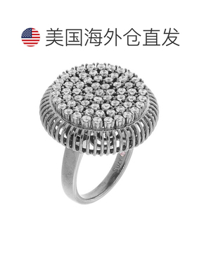 自营Suzy Levian Pave Cubic Zirconia Sterling Silver Cluster