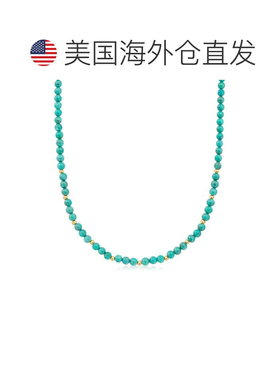自营RS Pure by Ross-Simons 5mm Turquoise Bead Necklace With
