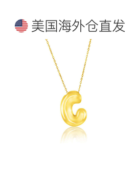 自营simonaSterling Silver, Bubble 'I' Initial Necklace - Gol