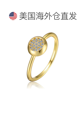 自营geneviveSterling Silver 14K Gold Plated with Cubic Zirco