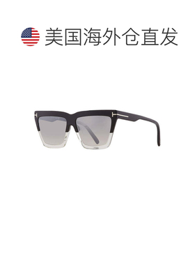 自营tom fordFT1110 05C黑色/透明/烟雾镜-黑色/透明 美国奥莱直