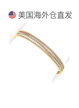 自营Suzy Levian 三色纯银立方氧化锆手链 - 白色 美国奥莱直发