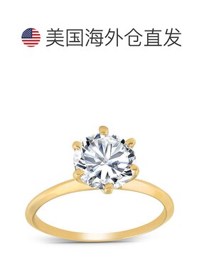 自营 pompeii32 克拉圆形单石钻石订婚戒指 14k 黄金 - 14k 黄金