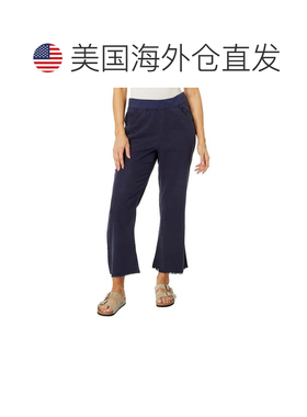 自营Women's XCVI Lorilei Pants Navy Stretch Elastic Waist Fl