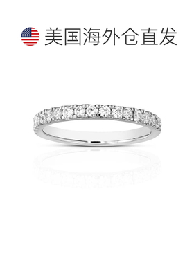 自营vir jewels1/2 cttw Lab Grown Diamond Wedding Band in 14K