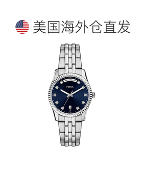 自营Fossil Women's Scarlette Blue Dial Watch - blue 美国奥莱