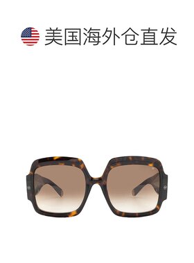 自营Philipp Plein Brown Square Ladies Sunglasses SPP038M 072