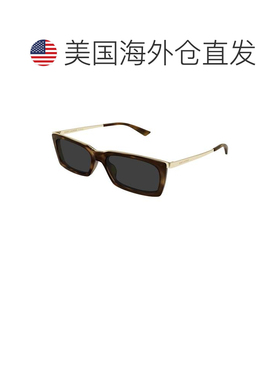 自营saint laurent金色Sl 766龟形醋酸纤维长方形太阳镜-灰色 美