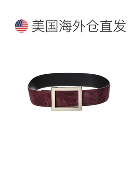 自营Roger Vivier绒面革腰带-红色 美国奥莱直发
