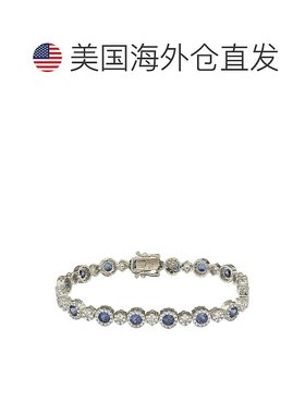 自营Suzy Levian Sterling Silver Pink Sapphire and Diamond Ac