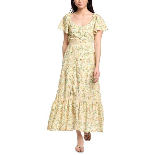 自营Lost + Wander Earth Angel Maxi Dress - yellow 美国奥莱直 - 图0
