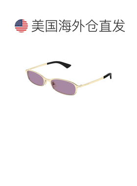 自营saint laurentSl 934 Mia抛光金色紫色镜片太阳镜-灰色 美国