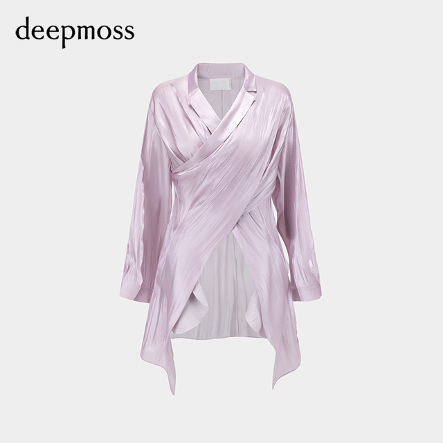 Deepmoss temperament ນ້ໍາ overlap ເສື້ອແຂນຍາວ