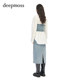 ເສື້ອຍືດ denim ຂອງແມ່ຍິງ deepmoss patchwork