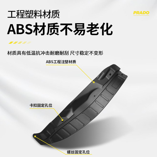 适用24-25新款普拉多内衬挡泥板丰田霸道LC250专用后轮配件改装件 - 图3