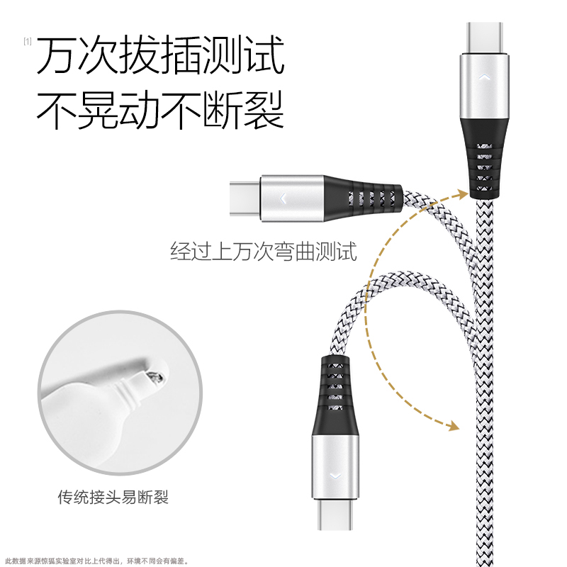 typec数据线适用荣耀v9v10v20快充华为mate充电器线p9p10p20p30pro手机nova4加长编织tape3小米tpc充电线tepy - 图2