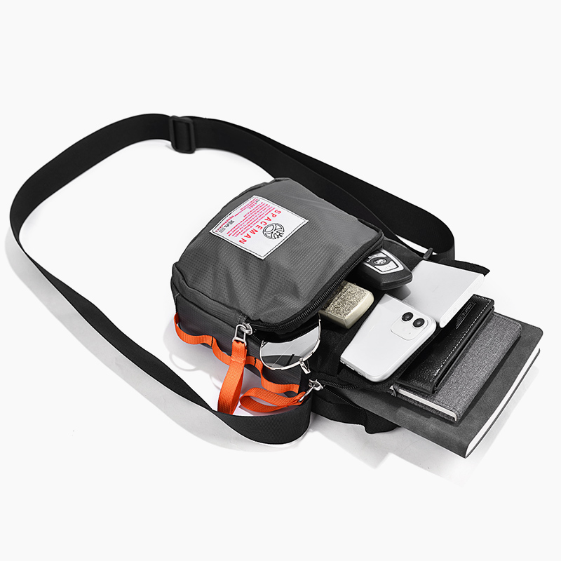 休闲小包包2023新款潮牌男士帆布包 斯帕曼箱包男士包袋