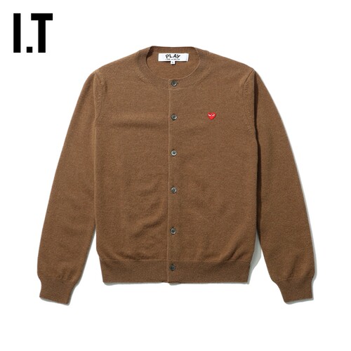 IT CDG PLAY COMME des GARÇONS川久保玲女针织开衫通勤合身外套 - 图1